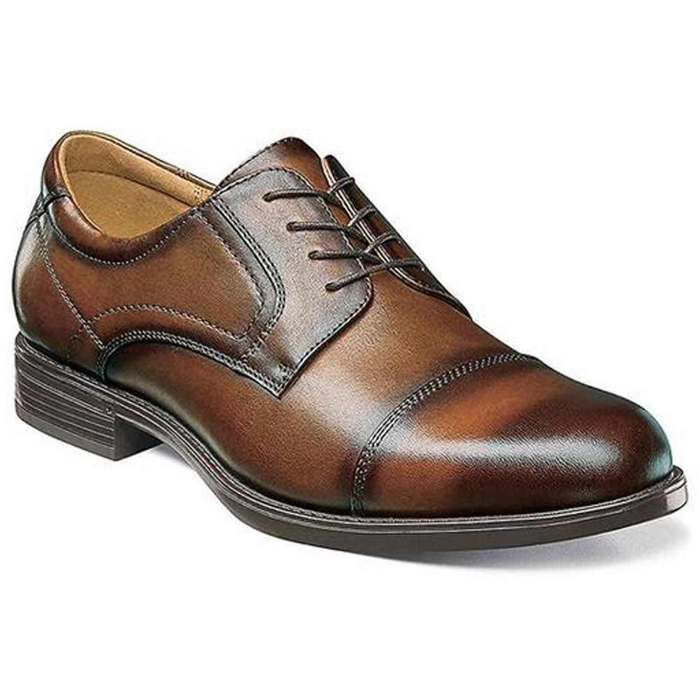 Florsheim Midtown WP Cap Toe Oxford 8 Men's Cognac Florsheim Midtown WP Cap Toe Oxford 8 Men's Cognac