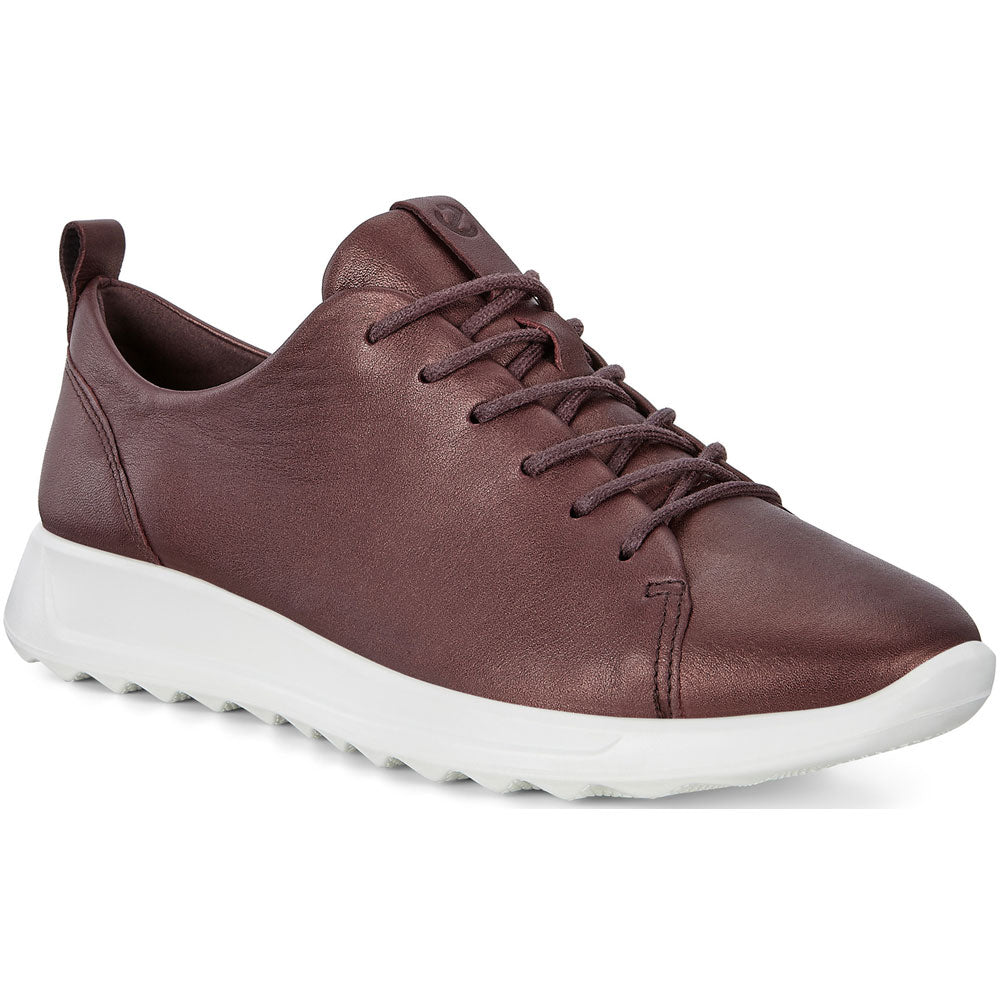 ECCO Women's Flexure Runner in Fig Metallic Leather at Mar-Lou Shoes