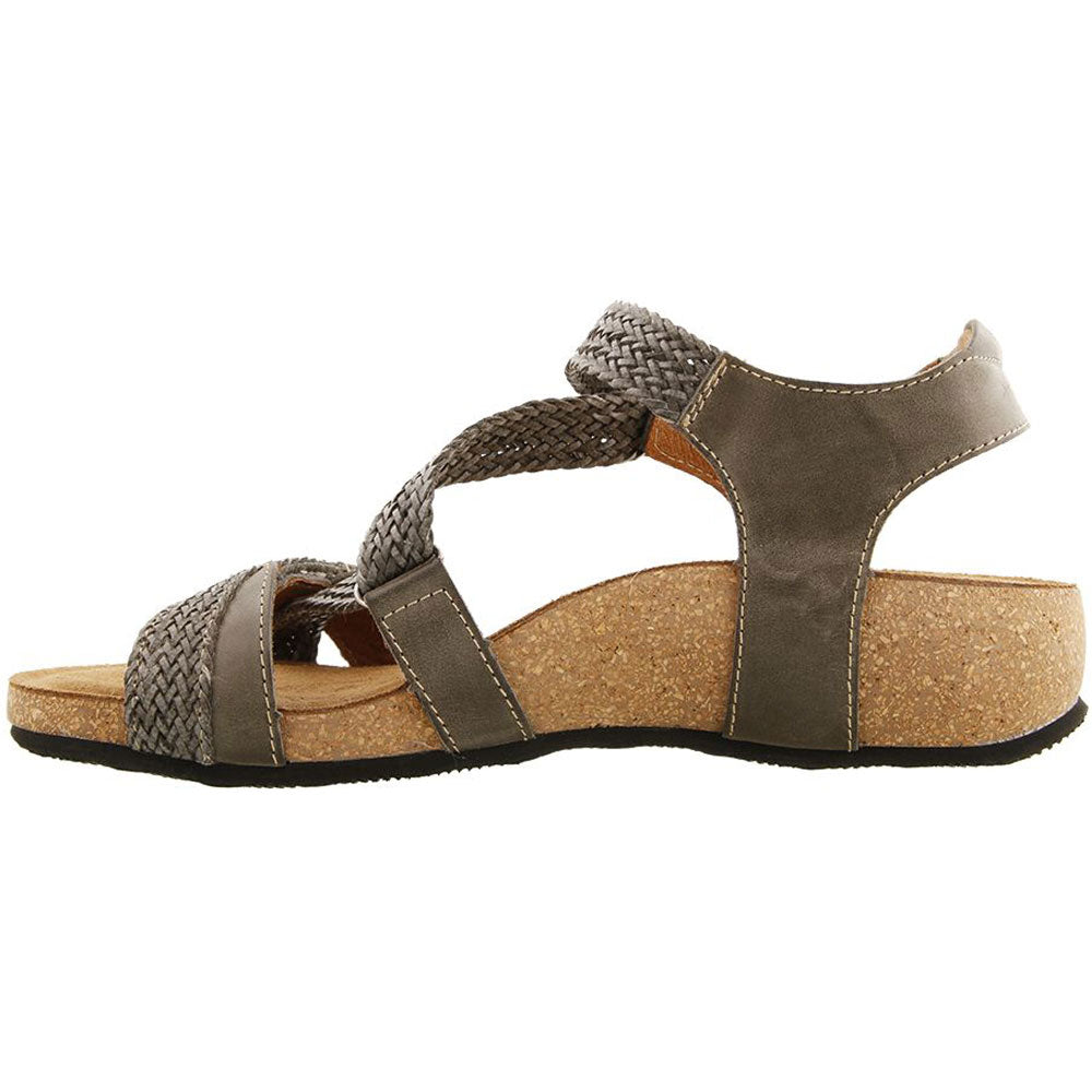 Taos Trulie Sandal in Dark Grey Leather at Mar-Lou Shoes – Mar-Lou