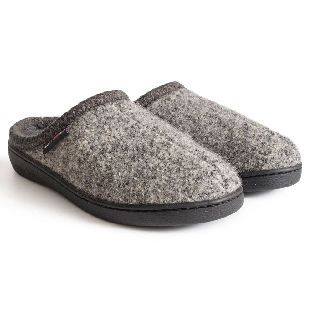 Haflinger AT Slipper Grey Speckle (Women's) | Mar-Lou Shoes