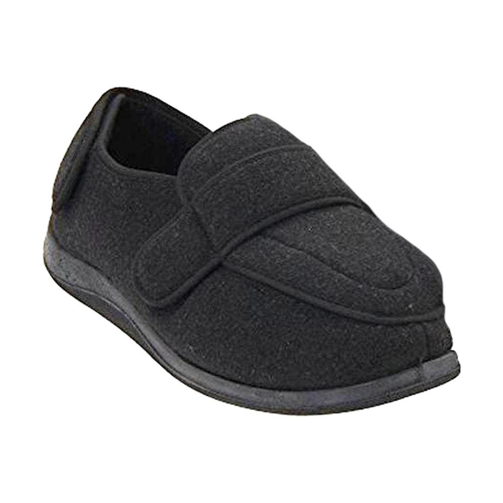 Physician Extra Wide Slipper Black (Men's) – Mar-Lou Shoes